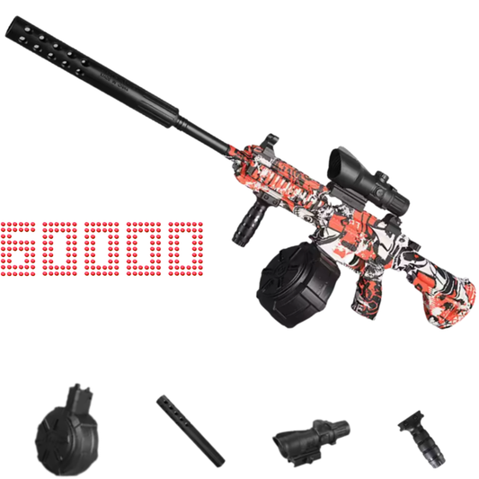 Pistola Bláster de Bolas de Gel M416 Manual y Automática de Modo Dual