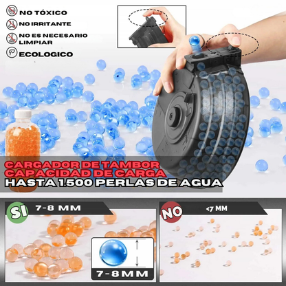 Pistola Bláster de Bolas de Gel M416 Manual y Automática de Modo Dual