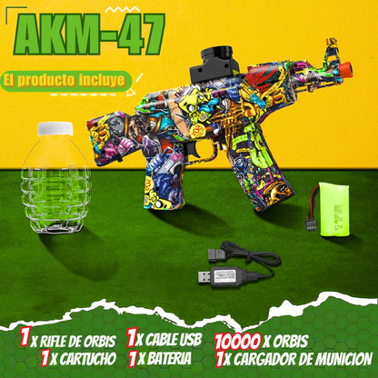 Pistola eléctrica con bolas de gel AKM-47